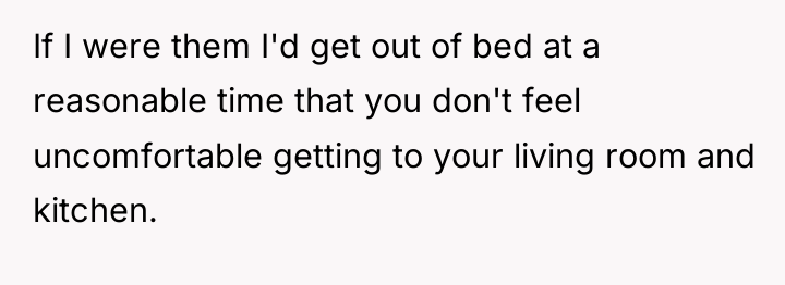If I were them I'd get out of bed at...