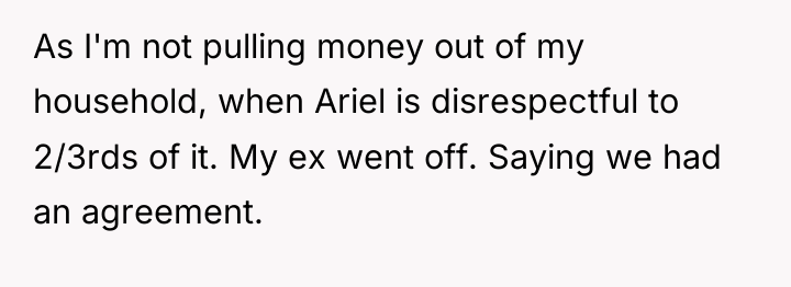 As I'm not pulling money out of my household, when...
