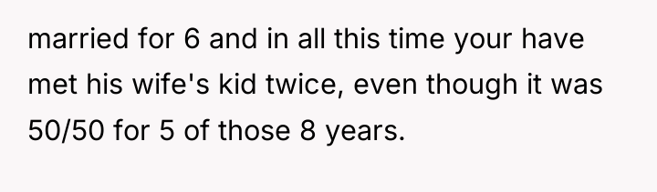 married for 6 and in all this time your have...