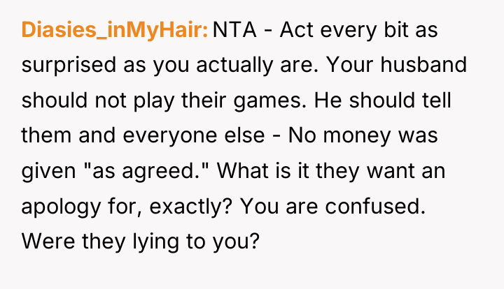 Diasies_inMyHair NTA - Act every bit as surprised as you...