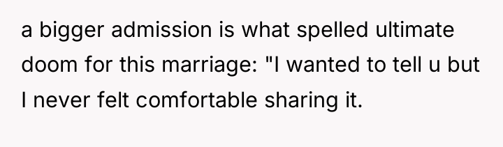 a bigger admission is what spelled ultimate doom for this...