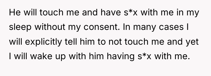 He will touch me and have s*x with me in...