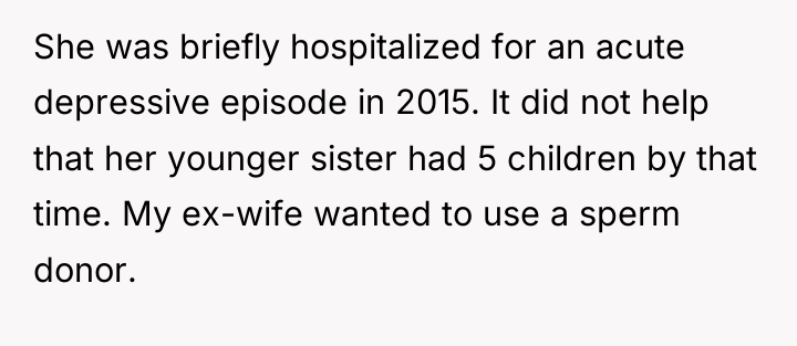 She was briefly hospitalized for an acute depressive episode in...
