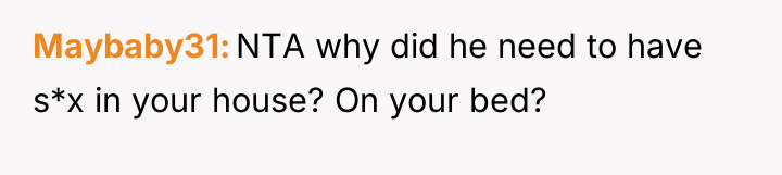 Maybaby31 NTA why did he need to have s*x in...