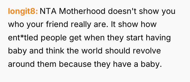 longit8 NTA Motherhood doesn't show you who your friend really...