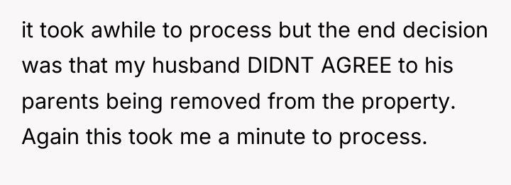 it took awhile to process but the end decision was...