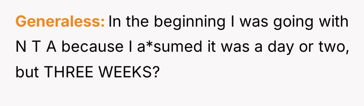 Generaless In the beginning I was going with N T...