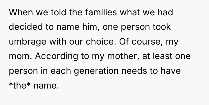When we told the families what we had decided to...