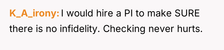 K_A_irony I would hire a PI to make SURE there...