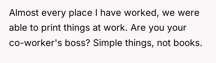 Almost every place I have worked, we were able to...