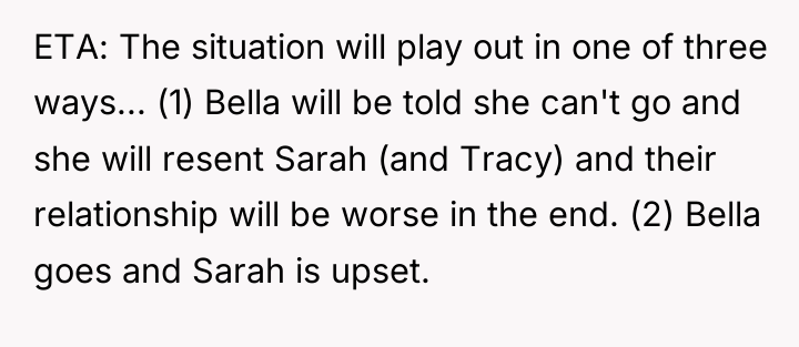 ETA: The situation will play out in one of three...