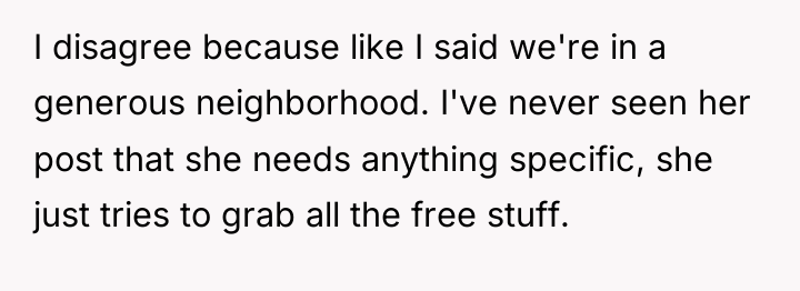 I disagree because like I said we're in a generous...