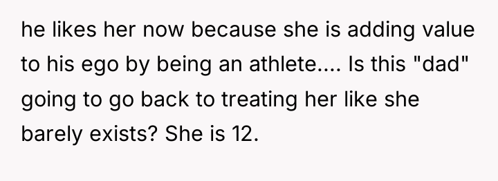 he likes her now because she is adding value to...