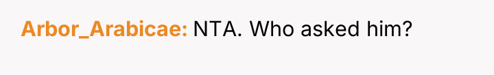 Arbor_Arabicae NTA. Who asked him?