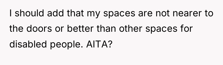 I should add that my spaces are not nearer to...