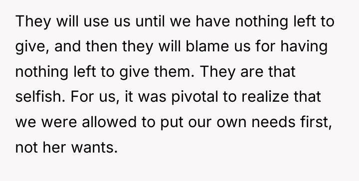 They will use us until we have nothing left to...