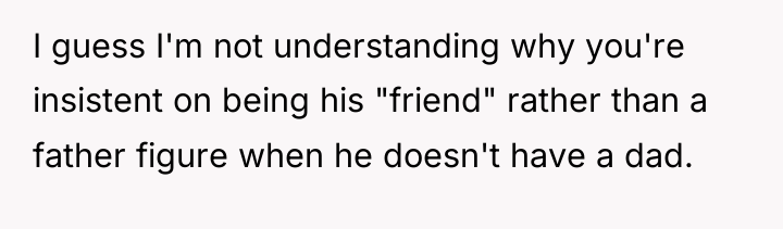 I guess I'm not understanding why you're insistent on being...