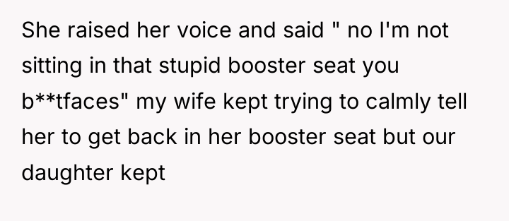 She raised her voice and said " no I'm not...