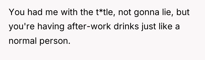 You had me with the t*tle, not gonna lie, but...