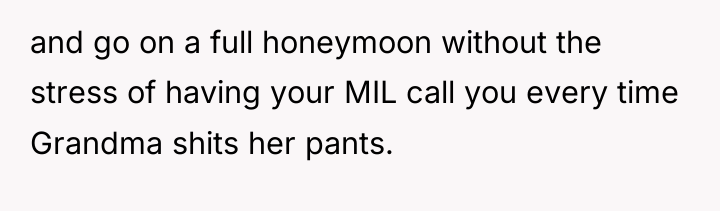 and go on a full honeymoon without the stress of...