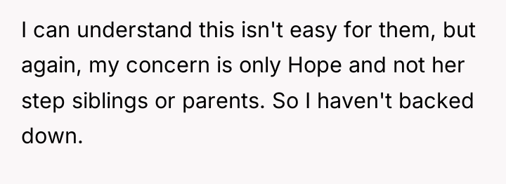 I can understand this isn't easy for them, but again,...