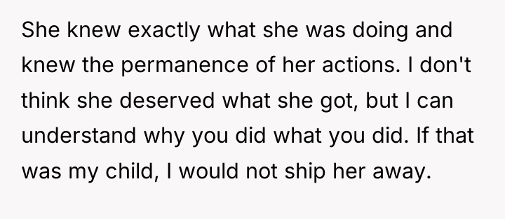 She knew exactly what she was doing and knew the...