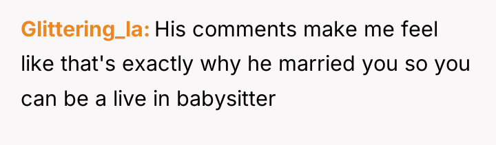 Glittering_la His comments make me feel like that's exactly why...