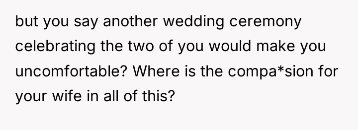 but you say another wedding ceremony celebrating the two of...