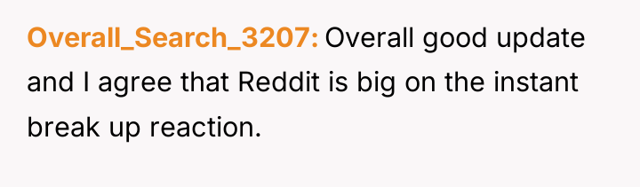 Overall_Search_3207 Overall good update and I agree that Reddit is...