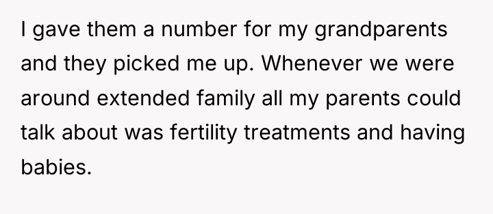 I gave them a number for my grandparents and they...