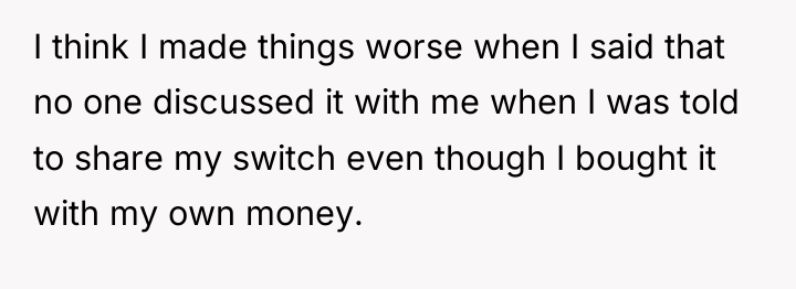 I think I made things worse when I said that...
