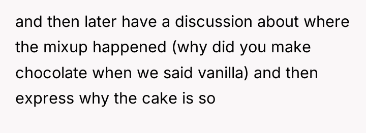 and then later have a discussion about where the mixup...
