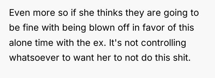 Even more so if she thinks they are going to...