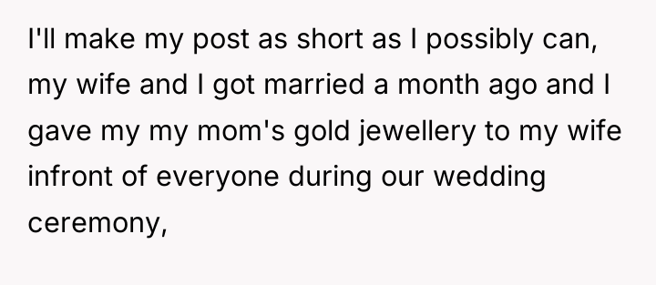 I'll make my post as short as I possibly can,...
