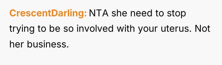 CrescentDarling NTA she need to stop trying to be so...