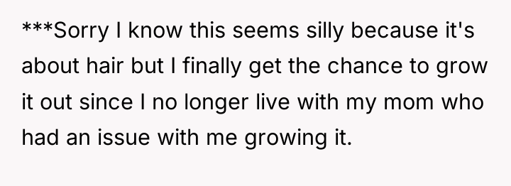 ***Sorry I know this seems silly because it's about hair...