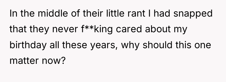 In the middle of their little rant I had snapped...