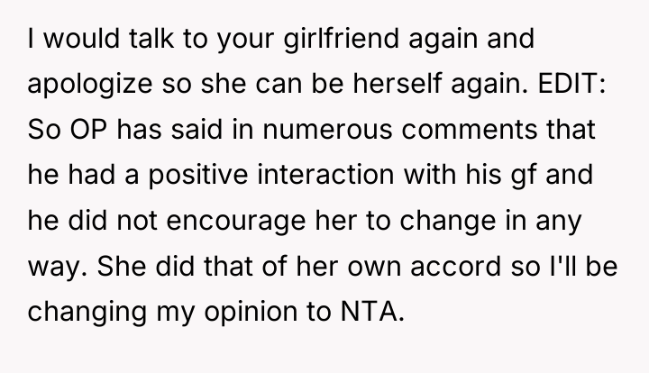 I would talk to your girlfriend again and apologize so...