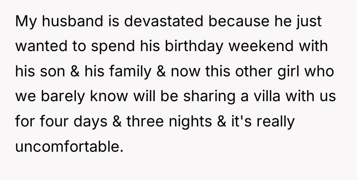 My husband is devastated because he just wanted to spend...