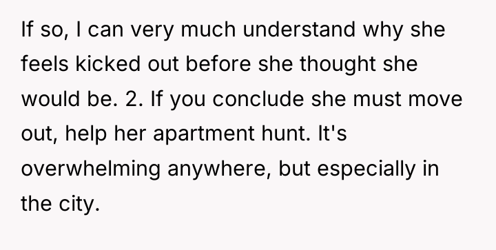 If so, I can very much understand why she feels...