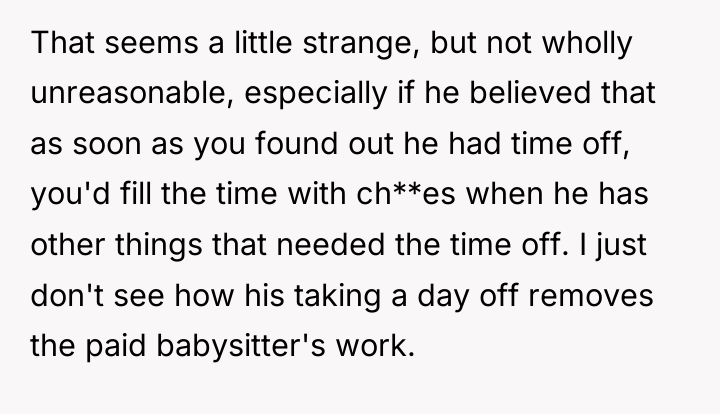 That seems a little strange, but not wholly unreasonable, especially...