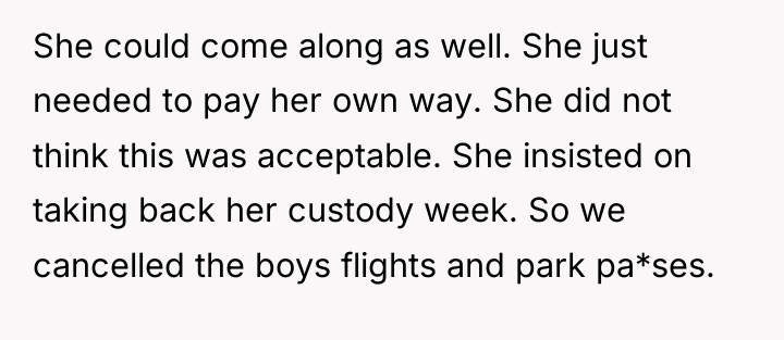 She could come along as well. She just needed to...