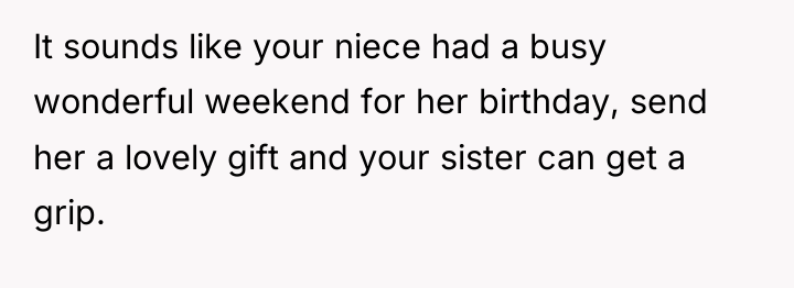 It sounds like your niece had a busy wonderful weekend...
