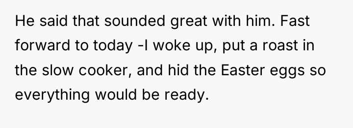 He said that sounded great with him. Fast forward to...