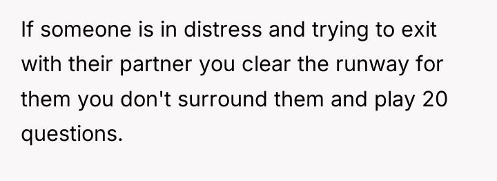 If someone is in distress and trying to exit with...
