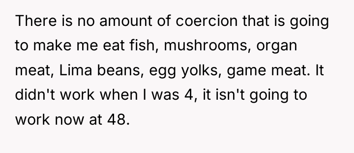 There is no amount of coercion that is going to...
