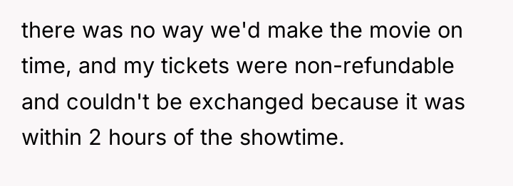 there was no way we'd make the movie on time,...