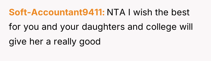 Soft-Accountant9411 NTA I wish the best for you and your...