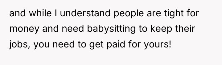 and while I understand people are tight for money and...
