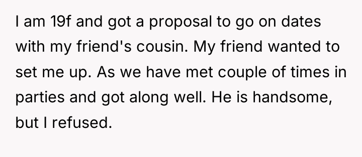 I am 19f and got a proposal to go on...